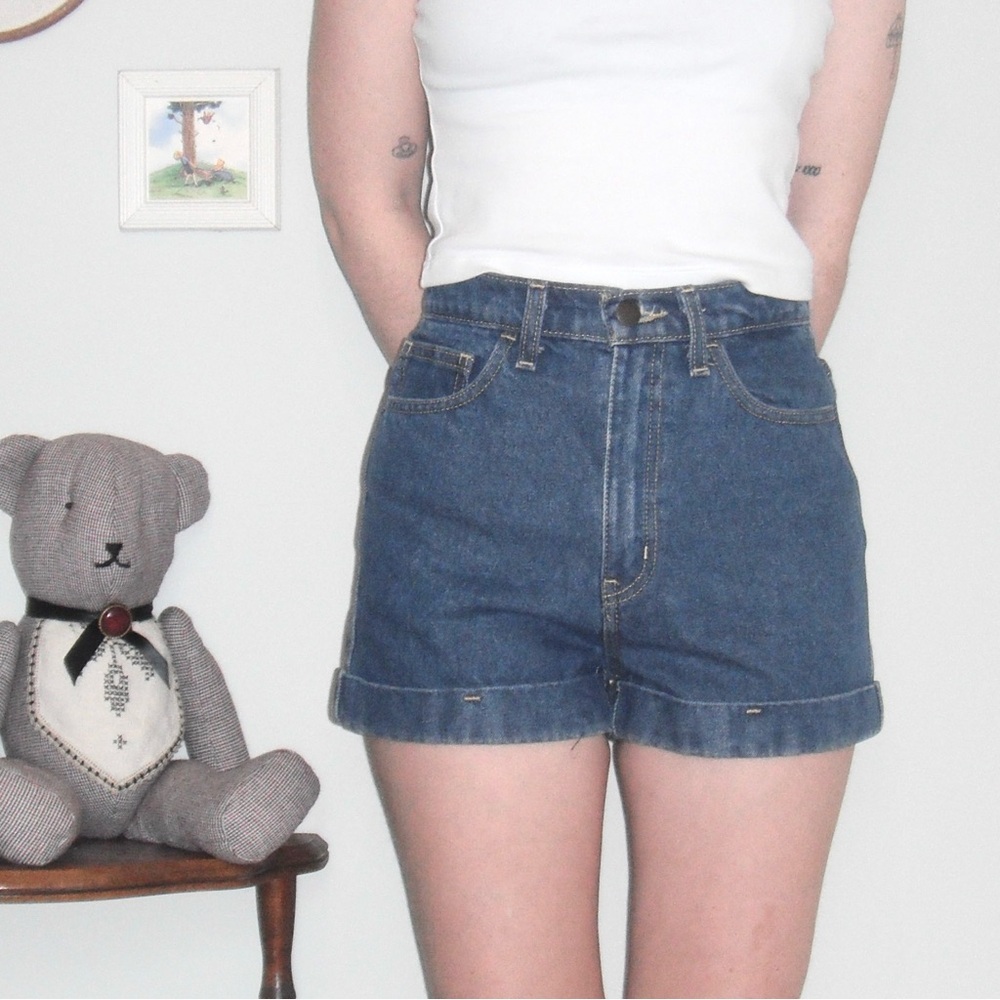 american apparel denim shorts